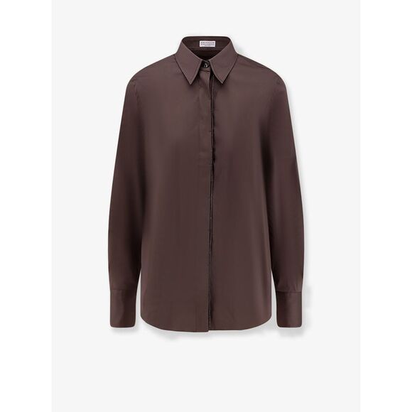 BRUNELLO CUCINELLI Sweaters - Brunello Cucinelli Women Cotton Blend Shirt